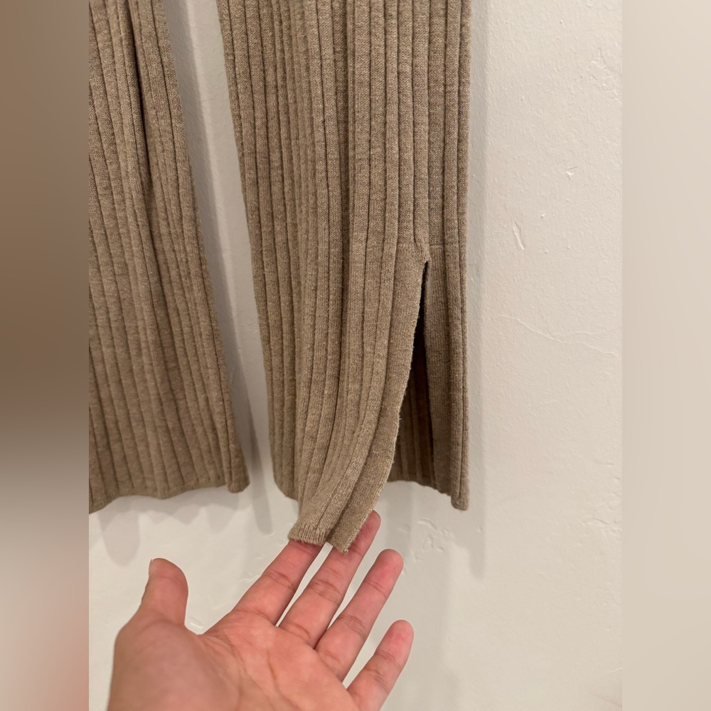 GAP Tan Ribbed Straight Leg Pants - Picture 4 of 5